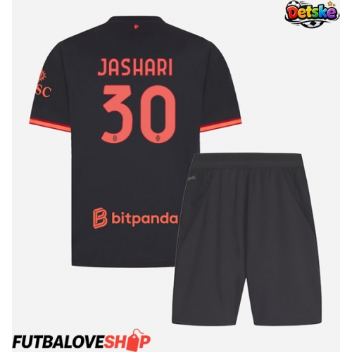 Dres AC Milan Ardon Jashari #30 Tretina pre deti 2026-27 Krátky Rukáv (+ trenírky)